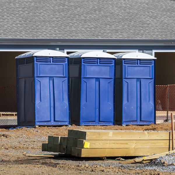 is there a specific order in which to place multiple porta potties in Georgetown CT